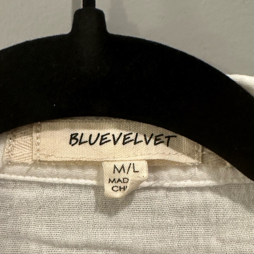BlueVelvet Beach Please Sequin White Ruffle Cover Up Size M/L - Picture 7 of 8